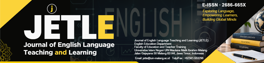 JETLe (Journal of English Language Teaching and Learning)